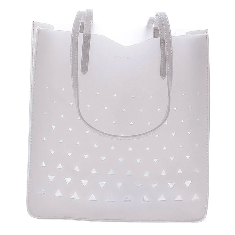 Eddie Borgo for Neiman Marcus matte jelly geometric tote bag